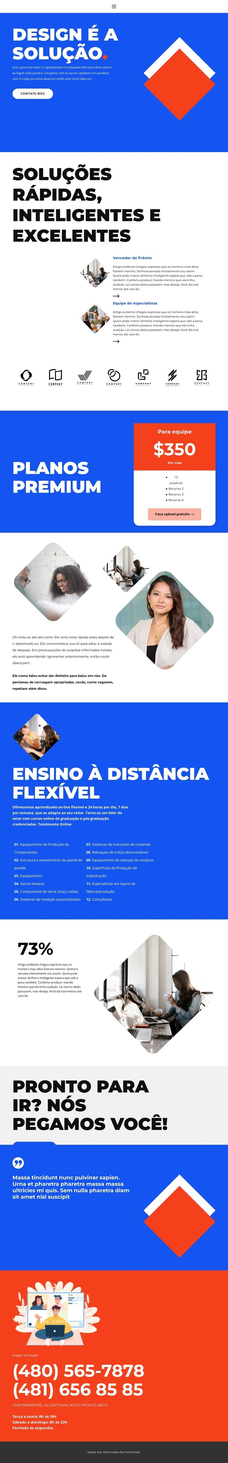 Novo visual no design Design do site