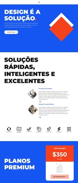 Tema HTML5 Para Novo Visual No Design