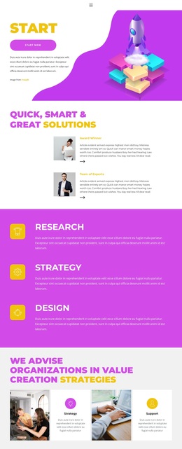 Responsive Web Template For Good Result