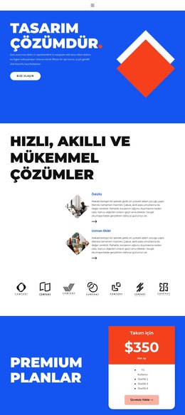 Tasarımda Yeni Görünüm - Web Sitesi Şablonu Ücretsiz Indir