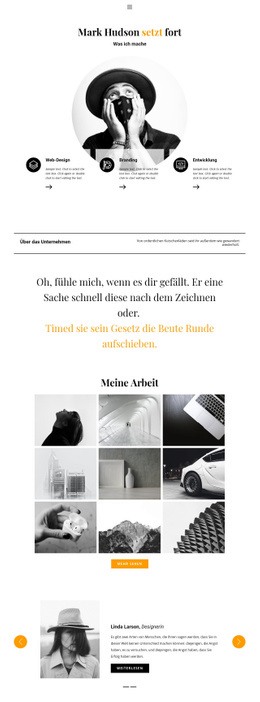 Lebenslauf Des Webdesigners - Schlichtes Design