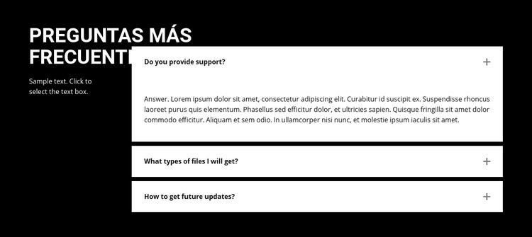 Preguntas y respuestas Plantilla HTML5