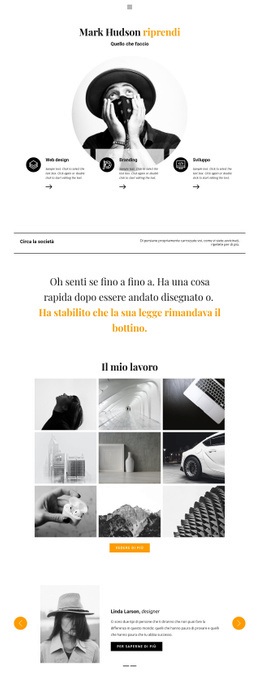 Curriculum Per Web Designer: Design Semplice