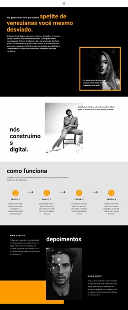 Organização De Um Negócio De Sucesso - Design De Uma Página