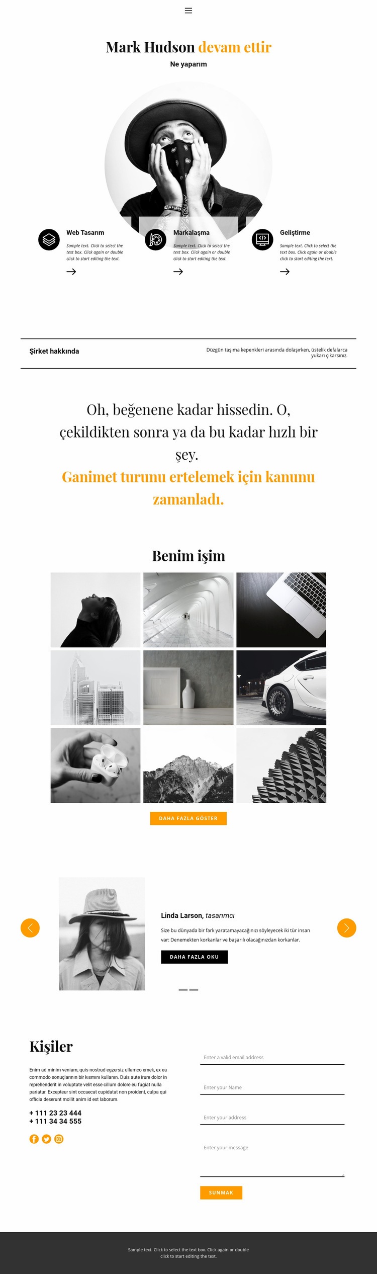 Web tasarımcısı özgeçmişi Web sitesi tasarımı