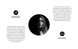 Design, Branding E Sviluppo - Modello Di Sito Web Semplice