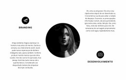 Design, Branding E Desenvolvimento Um Modelo De Página