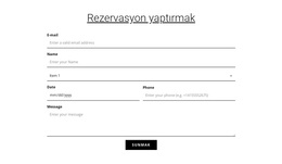 Rezervasyon Yaptırmak