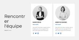Nouvelle Équipe - Modèle De Page HTML