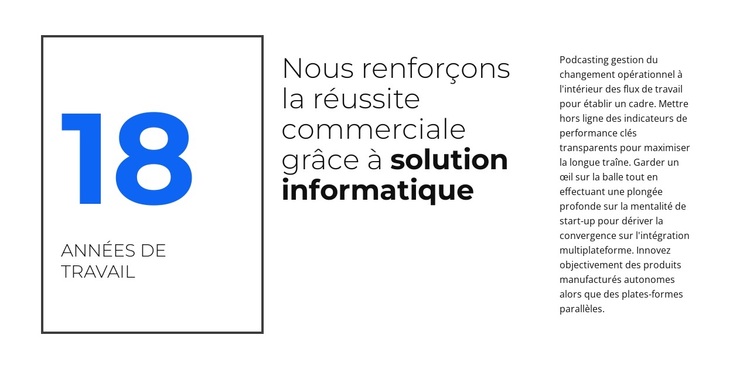 Expérience sérieuse Thème WordPress