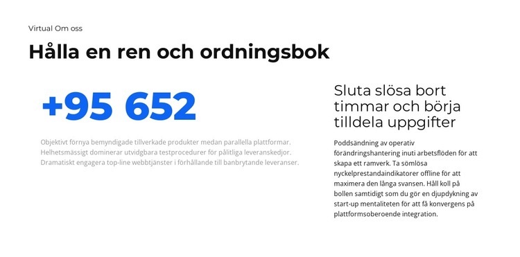 Bästa resultatet Webbplats mall