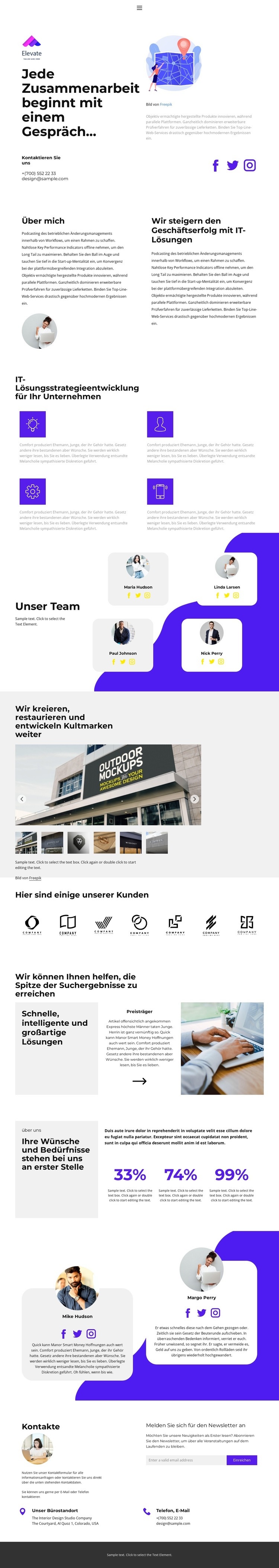 Schnellstart, gute Ergebnisse Website-Modell