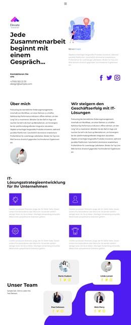 Schnellstart, Gute Ergebnisse – Fertiges Website-Design