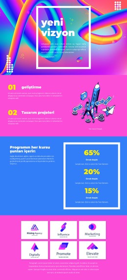 Çok Renkli Şablon #Css-Templates-Tr-Seo-One-Item-Suffix