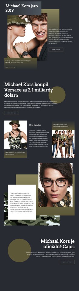 Michael Kors Dark – Stažení Šablony HTML