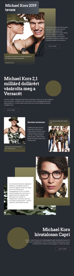 Michael Kors Sötét – Professzionális Tervezés