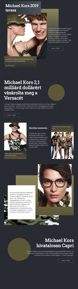 Michael Kors Sötét – Webhelysablon Letöltése