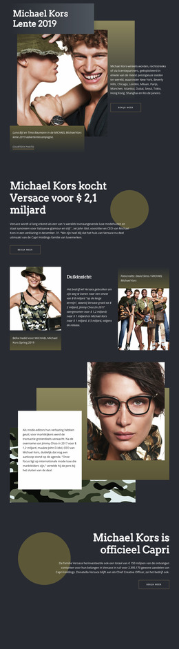 Michael Kors Dark - Moderne Joomla-Sjabloon