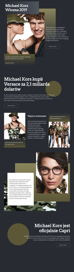 Michael Kors Dark - Nowoczesny Szablon Joomla