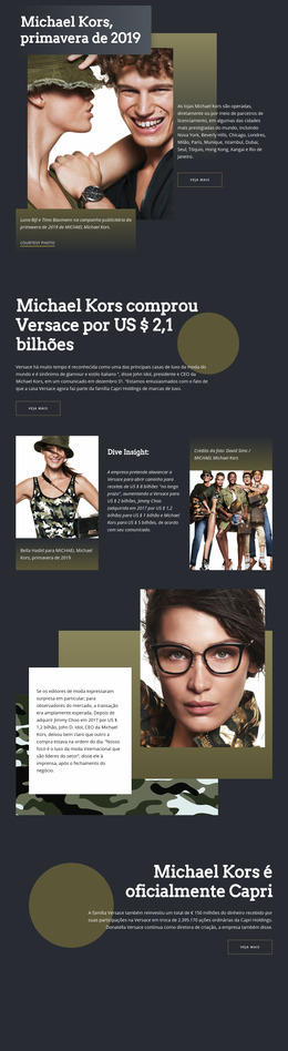 Michael Kors Dark - Modelo Joomla Moderno