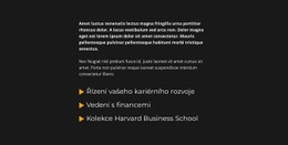 Blok Textu A Seznam – Responzivní HTML5 Šablona