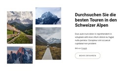 Schweizer Alpen - HTML-Seitenvorlage