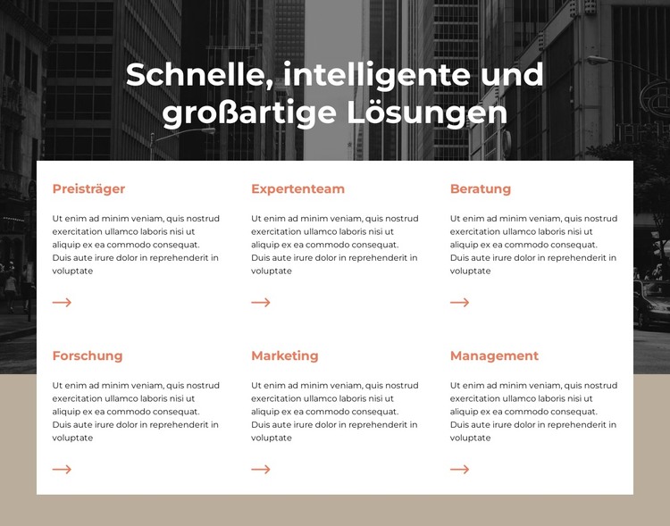 Eine strategische Transformation HTML-Vorlage