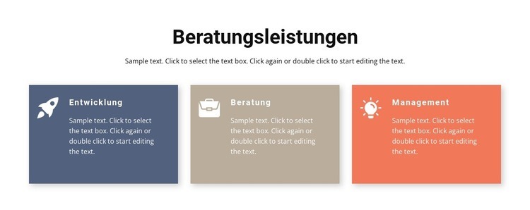 Beratung und Verwaltung HTML5-Vorlage