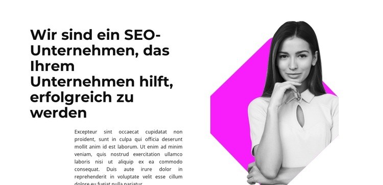 Unser Direktor Website Builder-Vorlagen