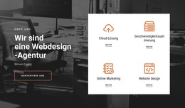 Einzigartige Lösungen – Fertiges Website-Design