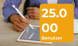 Mehrere Tausend Benutzer - Premium-Website-Vorlage Für Unternehmen