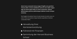 Textblock Und Liste – WordPress-Theme