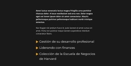 Bloque De Texto Y Lista - Diseño De Sitios Web Gratuito