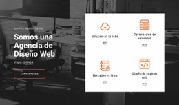 Secciones De La Página De Inicio Para Soluciones Únicas