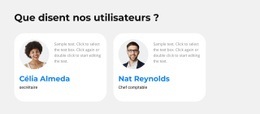 Nos Utilisateurs Partagent - Belle Conception De Site Web