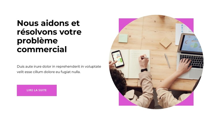 Accompagnement au développement commercial Modèle CSS