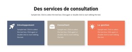 Conseil Et Gestion - Modèle HTML Réactif