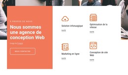 Conception De Sites Web Pour Les Startups - Modèle D'Une Page