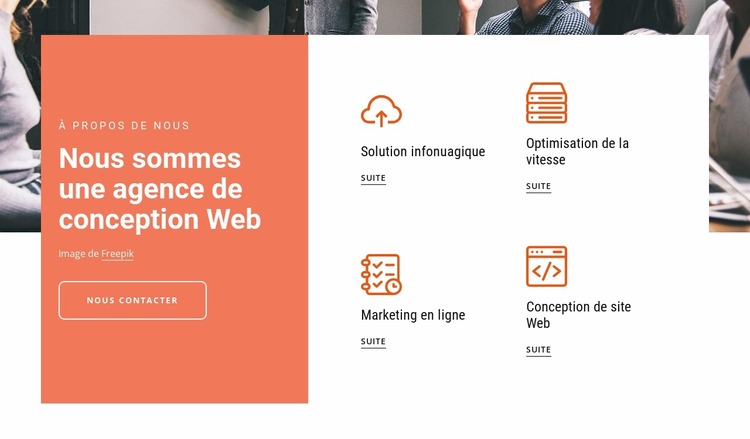 Conception de sites Web pour les startups Modèle Joomla