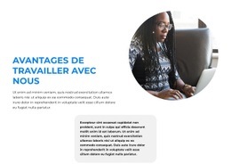 Avantages Sur Les Autres - Modèle De Fonctionnalité D'Une Page