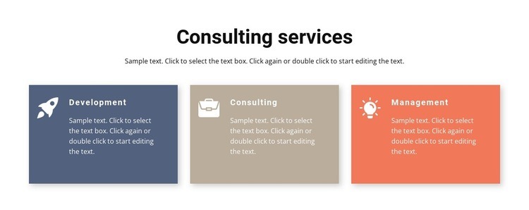 Consulting and management Homepage Design