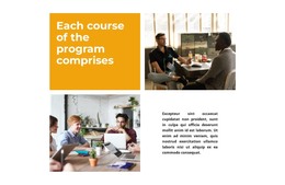 Who Are Our Courses - Web Template