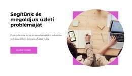 Segítségnyújtás Vállalkozásfejlesztésben Egyszerű CSS-Sablon