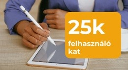 Több Ezer Felhasználó – Prémium Elemek Sablon