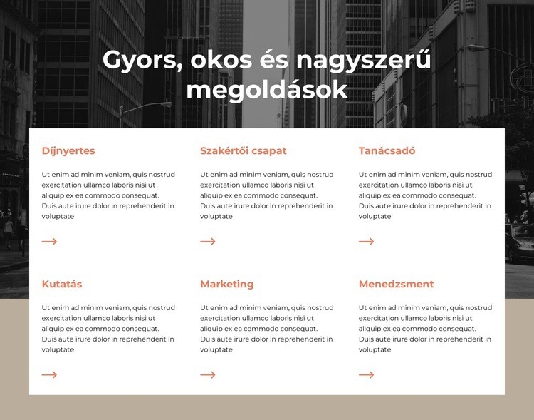 Stratégiai átalakulás Weboldal sablon