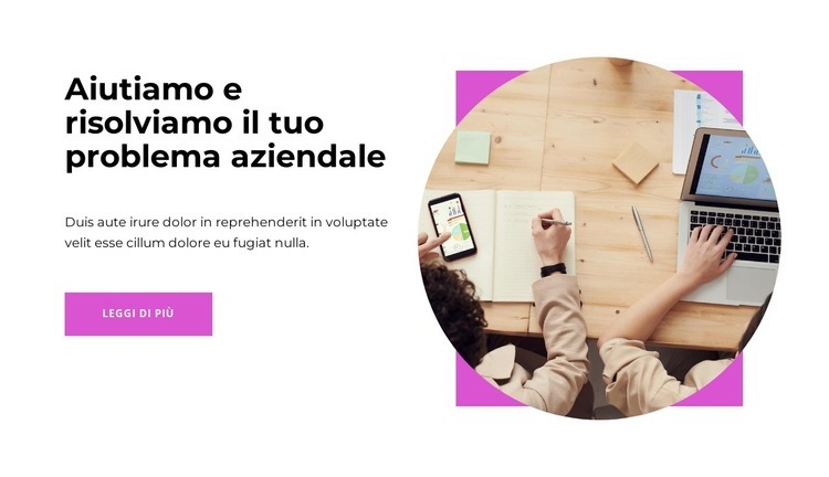 Assistenza nello sviluppo del business Modello HTML5