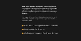 Blocco Di Testo Ed Elenco - Tema WordPress