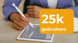 Enkele Duizenden Gebruikers Sitesjabloon