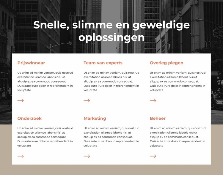 Een strategische transformatie HTML5-sjabloon