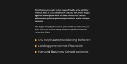 Tekstblok En Lijst - WordPress-Thema